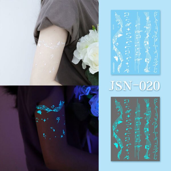 fluorescent tattoo, luminous tattoo stickers, tattoo stickers