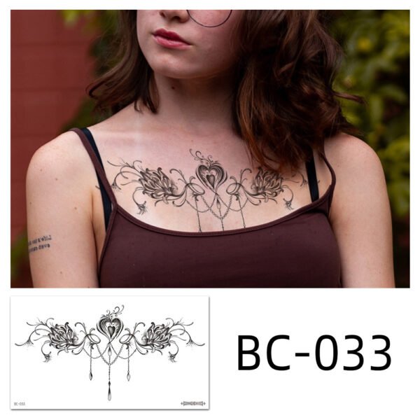 Tattoo stickers, Chest tattoo