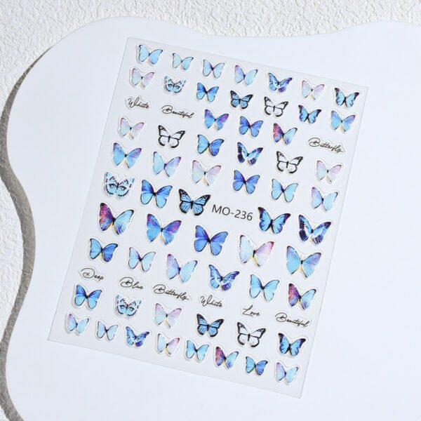 Butterfly stickers, glitter butterflies, party supplies, decorative stickers, makeup