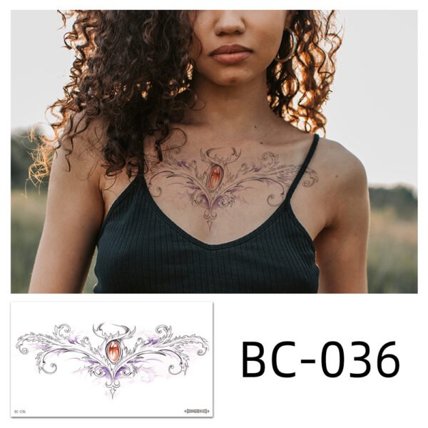 Tattoo stickers, Chest tattoo