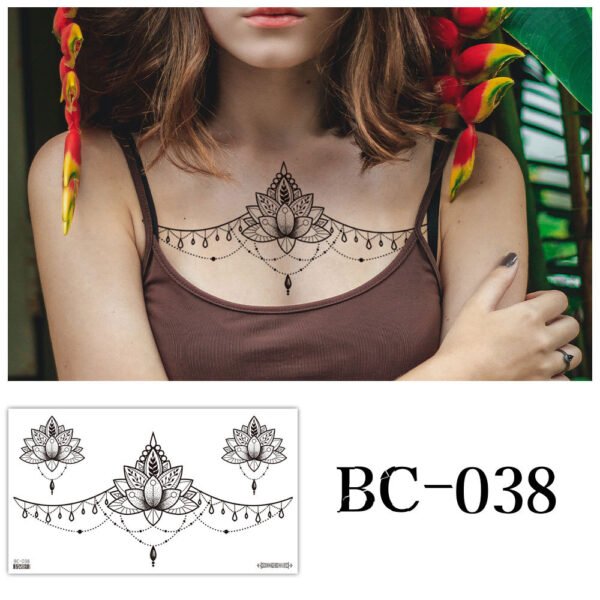 Tattoo stickers, Chest tattoo