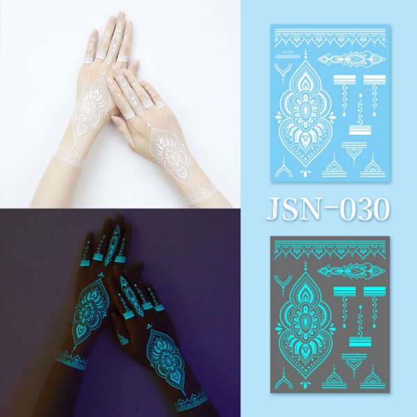 fluorescent tattoo, luminous tattoo stickers, tattoo stickers