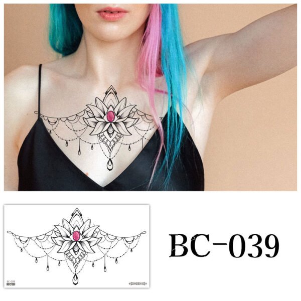 Tattoo stickers, Chest tattoo