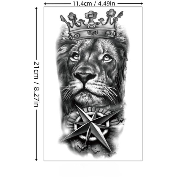 10Pcs Tiger style tattoo paper - Image 2