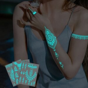 fluorescent tattoo, luminous tattoo stickers, tattoo stickers