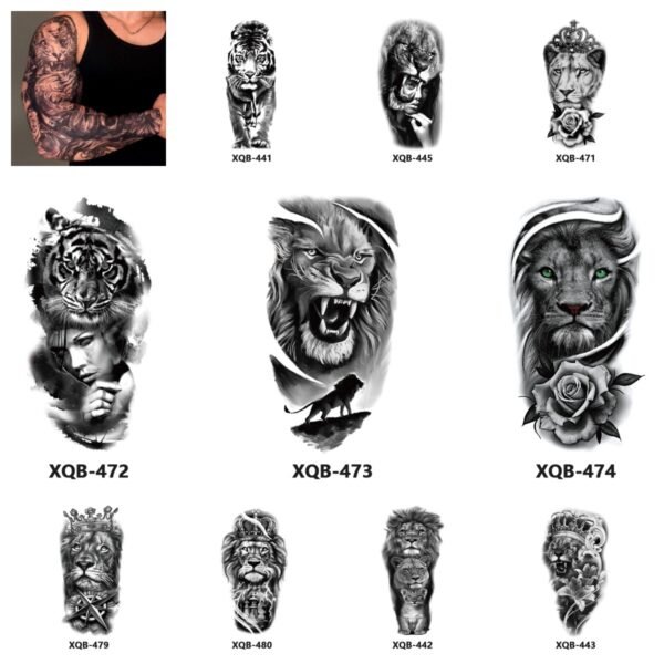 10Pcs Tiger style tattoo paper